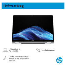 HP OmniBook 5 Flip 14-fp0178ng Core7 150U / 24GB / 1TBSSD / W11 Pradžia Nešiojamas kompiuteris HP OmniBook 5 Flip 14-fp0178ng Core7 150U / 24GB / 1TBSSD / W11 Pradžia Nešiojamas kompiuteris