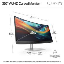 HP Series 7 Pro 39.7 inch 5K2K Conferencing Monitor-740pm computer monitor
