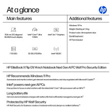 HP EliteBook X Flip G1i naujos kartos dirbtinio intelekto kompiuteris „Wolf Pro Security Edition“