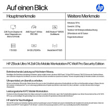 HP ZBook Ultra 14 G1a AMD Ryzen AI Max PRO 390 35,56 cm 14 colių 2,8 tūkst. colių 64 GB 1 TB SSD W11P 1J Gar (EU) HP ZBook Ultra 14 G1a AMD Ryzen AI Max PRO 390 35,56 cm 14 colių 2,8 tūkst. colių 64 GB 1 TB SSD W11P 1J Gar (EU)