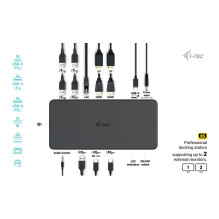 i-tec CADUAL4KDOCKPD2 laptop dock / port replicator
