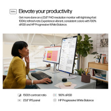 HP 5 serijos „Pro“ 23,8 colio FHD monitorius – 524 pf kompiuterio monitorius