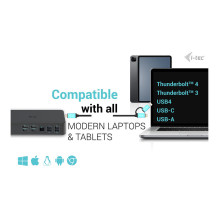 i-tec CADUAL4KDOCKPD2 laptop dock / port replicator