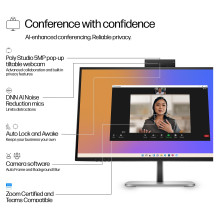 HP serijos 5 Pro 27 colių QHD USB-C konferencijų monitorius – 527 pm kompiuterio monitorius