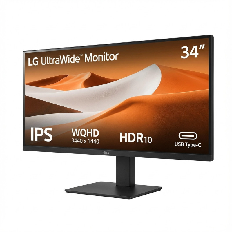 TFT 86.72cm / 34" (3440x1440) LG 34BA75QE-B 21:9 WQHD IPS Curved 5ms 60Hz HDR10 HDMI DP USB-C Speaker