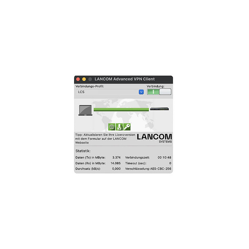 LANCOM Upgrade Advanced VPN Client (MAC, Bulk 10)