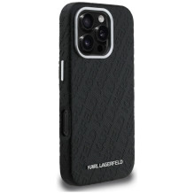 „Karl Lagerfeld FW“ antspauduotas „Karl MagSafe“ dėklas, skirtas „iPhone 16 Pro Max“ – juodas