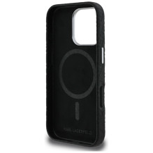 Karl Lagerfeld FW Stamped Karl MagSafe Case for iPhone 16 Pro Max - Black