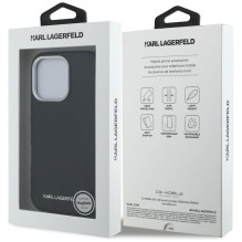 Karl Lagerfeld FW Stamped Karl MagSafe Case for iPhone 16 Pro Max - Black