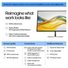 HP serijos 5 Pro 27 colių QHD monitorius – 527pq kompiuterio monitorius