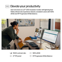 HP Series 5 Pro 27 inch QHD Monitor - 527pq computer monitor
