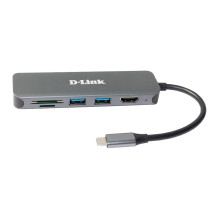 D-Link DUB-2327 nešiojamojo kompiuterio dokas / prievadų replikatorius
