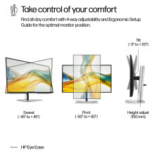 HP serijos 5 Pro 27 colių QHD monitorius – 527pq kompiuterio monitorius