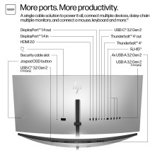 HP serijos 7 Pro 34 colių WQHD konferencijų monitorius – 734 pm kompiuterio monitorius