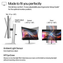 HP Series 7 Pro 27 inch QHD Thunderbolt 4 Monitor - 727pu computer monitor