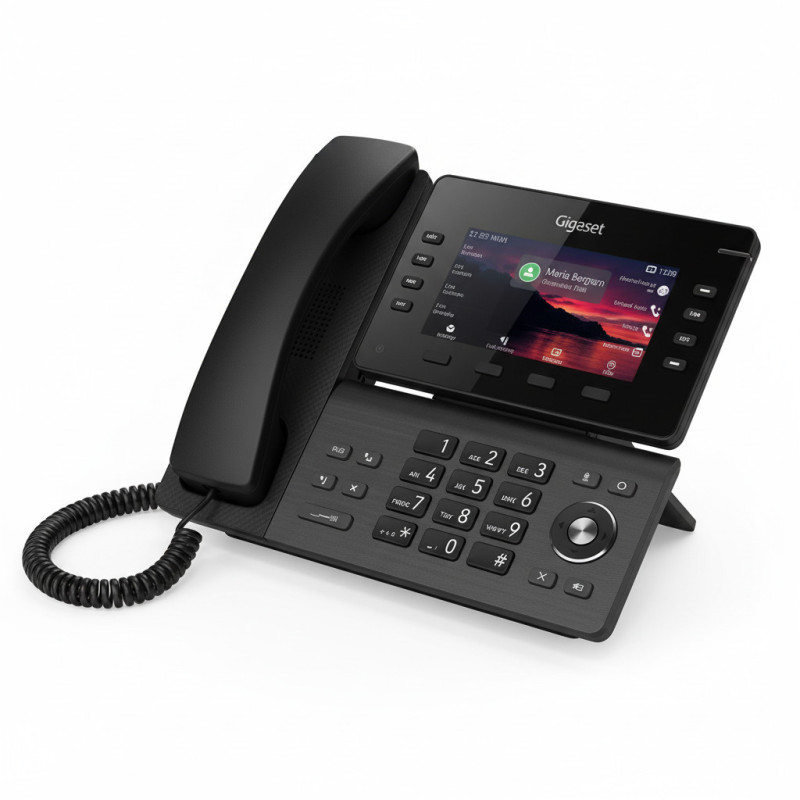 GIGASET P810B IP PRO IP stalinis telefonas, 8,5 cm (3,36 colio) TFT spalvotas ekranas, USB „Bluetooth“ jungtis, skirta P