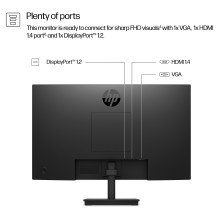 HP 3 serijos „Pro“ 23,8 colio FHD monitorius – 324 pf kompiuterio monitorius
