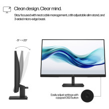 HP 3 serijos „Pro“ 23,8 colio FHD monitorius – 324 pf kompiuterio monitorius