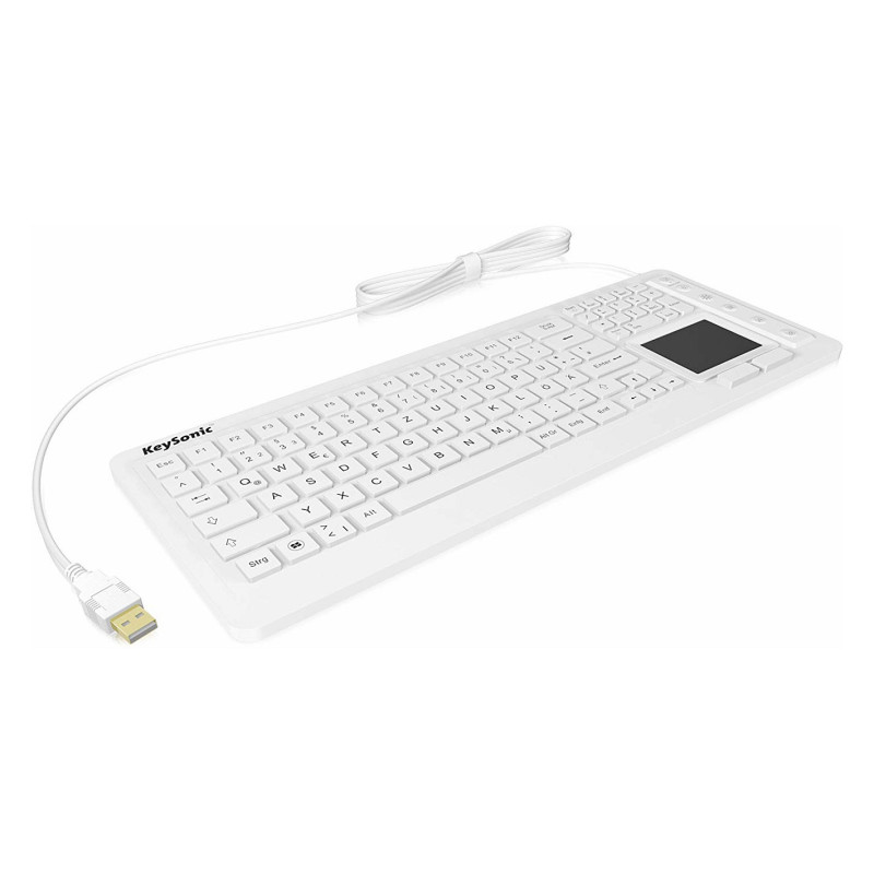 „KeySonic KSK-6231 INEL“ (DE) balta klaviatūra