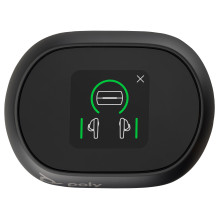 HP Poly Voyager Free 60+ UC M Carbon Black Earbuds +BT700 USB-C Adapter +Touchscreen Charge Case