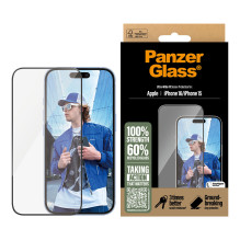 PanzerGlass ® Screen Protector iPhone 16, 15, Ultra-Wide Fit