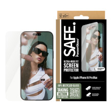 „PanzerGlass SAFE. by ®“ ekrano apsauga „iPhone 16 Pro Max“, itin plataus pritaikymo