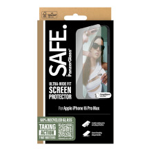 „PanzerGlass SAFE. by ®“ ekrano apsauga „iPhone 16 Pro Max“, itin plataus pritaikymo