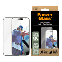 PanzerGlass ® Screen Protector iPhone 16 Pro Max, Ultra-Wide Fit