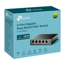 TP-Link TL-SG105MPE tinklo komutatorius TP-Link TL-SG105MPE tinklo komutatorius