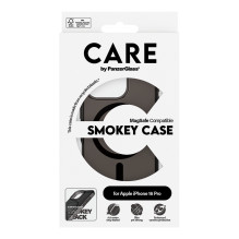 PanzerGlass CARE™ by ® Smokey Case w. Black MagSafe iPhone 16 Pro mobile phone case PanzerGlass CARE™ by ® Smokey Case w. Black MagSafe iPhone 16 Pro mobile phone case