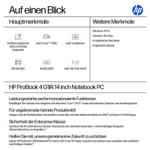 HP ProBook 4 G1iR 14 Intel Core 7 150U 35,56 cm 14 colių WUXGA 16GB 512GB / SSD W11P SmartBuy 1J Gar (DE) HP ProBook 4 G1iR 14 Intel Core 7 150U 35,56 cm 14 colių WUXGA 16GB 512GB / SSD W11P SmartBuy 1J Gar (DE)