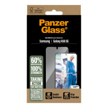 „PanzerGlass ®“ ekrano apsauga „Samsung Galaxy A56 5G“, itin plataus kampo su „EasyAligner“
