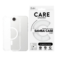 PanzerGlass CARE™ by ® Samba Case Transparent w. White Qi Compatible iPhone 17e, 16e mobile phone case
