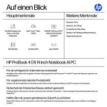 HP ProBook 4 G1i 14" Intel Core Ultra 7 255U 35,56 cm 14 colių WUXGA 24 GB 512 GB SSD / W11P SmartBuy 1J Gar (DE) HP ProBook 4 G1i 14" Intel Core Ultra 7 255U 35,56 cm 14 colių WUXGA 24 GB 512 GB SSD / W11P SmartBuy 1J Gar (DE)
