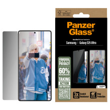 „PanzerGlass ®“ dvipusis privatumo ekrano apsauginis dėklas „Samsung Galaxy S25 Ultra“, itin plataus kampo