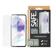 „PanzerGlass SAFE. by ®“ ekrano apsauga „Samsung Galaxy A55 5G“, itin plataus kampo su „EasyAligner“
