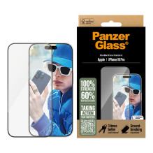 „PanzerGlass ®“ ekrano apsauga „iPhone 16 Pro“, itin platus pritaikymas