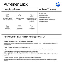 HP ProBook 4 G1i 14 Intel Core Ultra 7 255H 35,56 cm 14 colių 2,2k 32GB 1TB / SSD W11P SmartBuy 1J Gar (DE) HP ProBook 4 G1i 14 Intel Core Ultra 7 255H 35,56 cm 14 colių 2,2k 32GB 1TB / SSD W11P SmartBuy 1J Gar (DE)