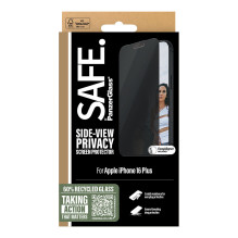 PanzerGlass SAFE. by ® 2-Way Privacy Screen Protector iPhone 16 Plus, 15 Plus, Ultra-Wide Fit