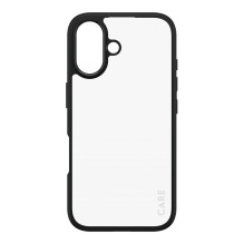 PanzerGlass CARE™ by ® Urban Combat Case Transparent w. Black Frame iPhone 16 mobile phone case
