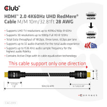 CLUB3D CAC-2313 HDMI cable