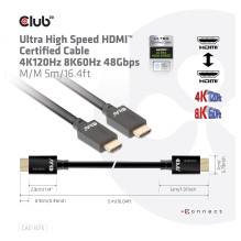 CLUB3D CAC-1375 HDMI kabelis