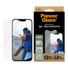 PanzerGlass ® Screen Protector iPhone 17e, 16e, 14, 13, 13 Pro, Classic Fit w. EasyAligner