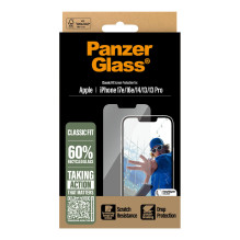 PanzerGlass ® Screen Protector iPhone 17e, 16e, 14, 13, 13 Pro, Classic Fit w. EasyAligner