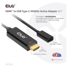 CLUB3D CAC-1333 vaizdo kabelio adapteris CLUB3D CAC-1333 vaizdo kabelio adapteris