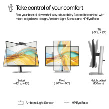 HP serijos 5 Pro 23,8 colio FHD USB-C konferencijų monitorius – 524 pm kompiuterio monitorius