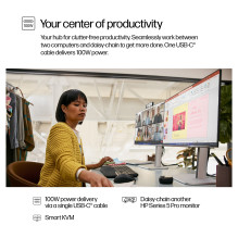 HP serijos 5 Pro 23,8 colio FHD USB-C konferencijų monitorius – 524 pm kompiuterio monitorius