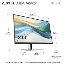 HP 5 serijos „Pro“ 23,8 colio FHD USB-C monitorius – 524pu kompiuterio monitorius
