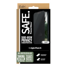 PanzerGlass SAFE. by ® 2-Way Privacy Screen Protector iPhone 16, 15, Ultra-Wide Fit