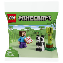 LEGO Minecraft Steve and Baby Panda LEGO Minecraft Steve and Baby Panda